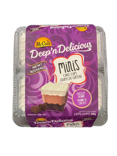 McCain Deep & Delicious Mini Cake Cups Chocolate Brownie, 340 g