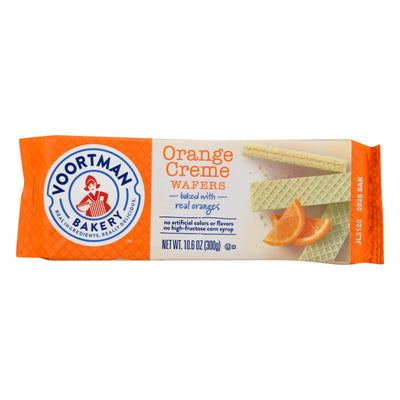 Voortman Orange Creme Wafers, 301 g
