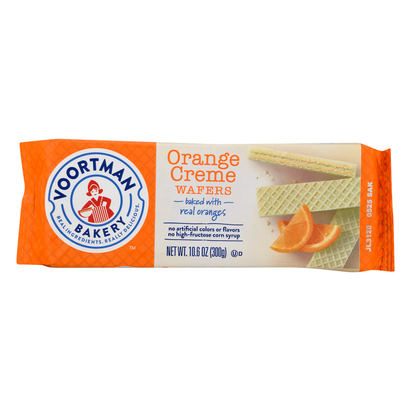Voortman Orange Creme Wafers, 301 g