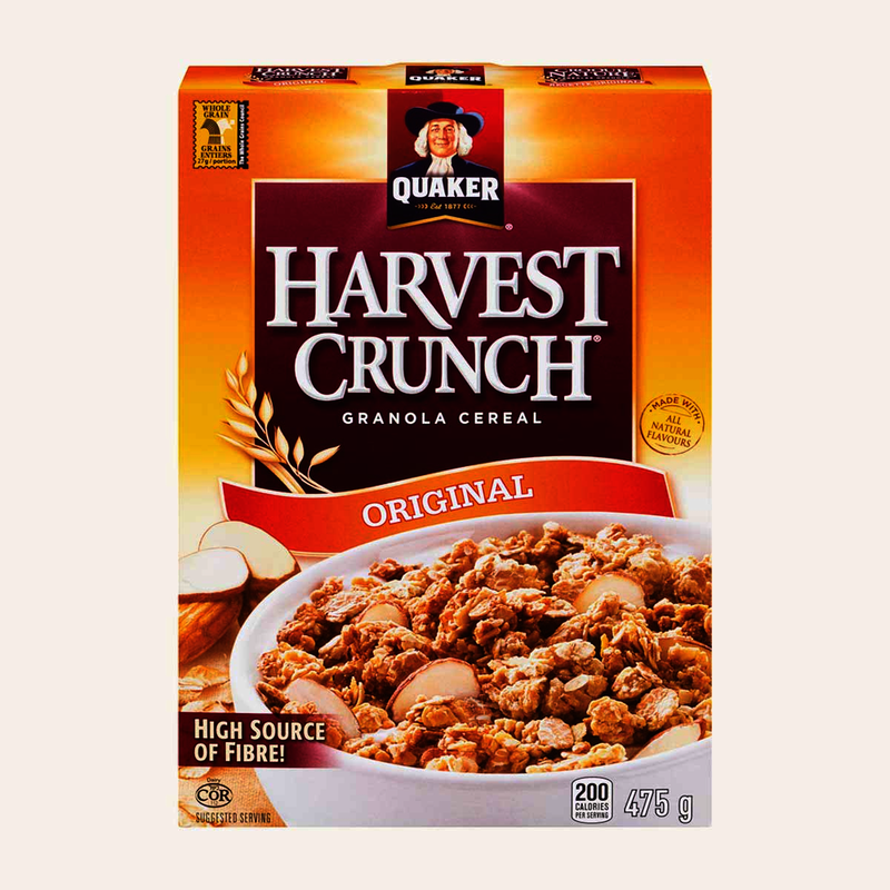 Quaker Original Harvest Crunch Granola Cereal, 475 g