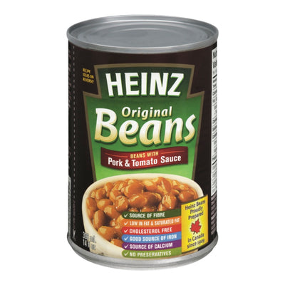 Heinz Original Beans With Pork & Tomato Sauce, 398 mL