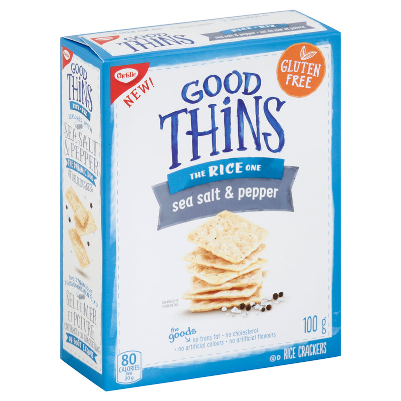 Good Thins Sea Salt & Pepper Rice Crackers, 100 g