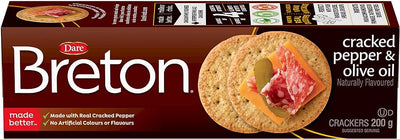 Breton Cracked Pepper & Olive Oil, 200 g