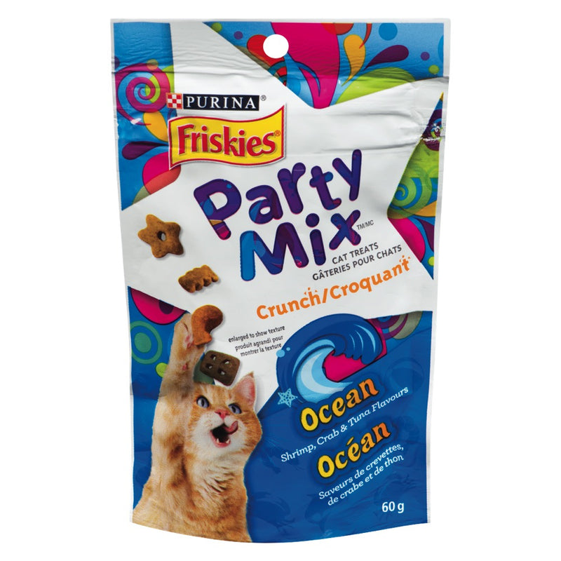 Friskies Party Mix Crunch Ocean Cat Treats, 60 g