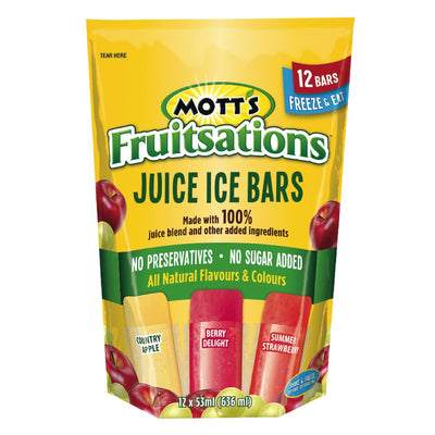 Mott's Fruitsations Juice Ice Bars, 636 mL