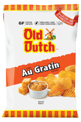 OLD DUTCH RIP-L AU GRATIN CHIPS, 235g