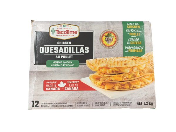 Taco Time Chicken Quesadillas, 1.2 kg
