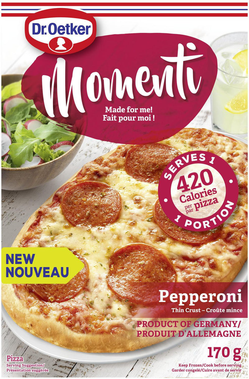 DR. OETKER MOMENTI PEPPERONI PIZZA, 170g