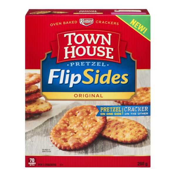 Town House Flip Sides Pretzel Cracker, 260 g