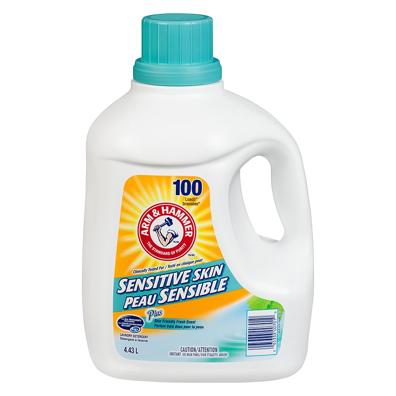 ARM & HAMMER SENSITIVE SKIN LAUNDRY DETERGENT, 4.43L