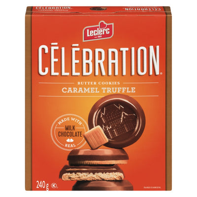 Leclerc Celebration Caramel Truffle Butter Cookies, 240 g