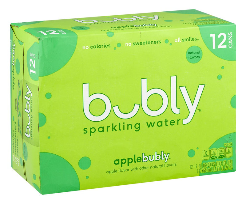 Bubly Applebubly Sparkling Water, 355 mL, 12 ct