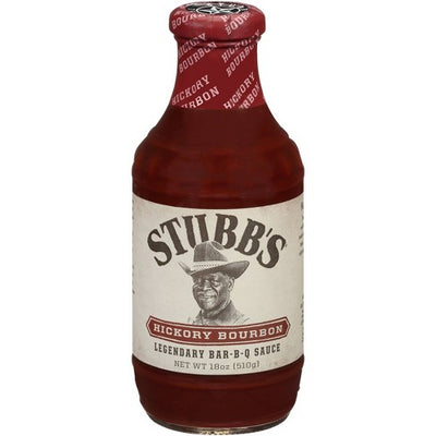 STUBBS HICKORY BOURBON BBQ SAUCE, 450 mL