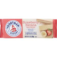 VOORTMAN STRAWBERRY BANANA WAFERS