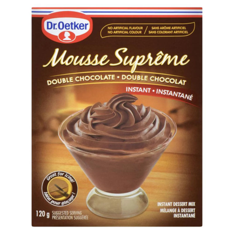 Dr. Oetker Instant Mousse Mix Double Chocolate Flavor, 119 g, 4 servings