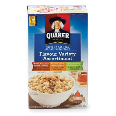 Quaker Flavour Variety Instant Oatmeal, 380 g