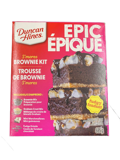 Duncan Hines Epic S'mores Brownie Kit, 685 g