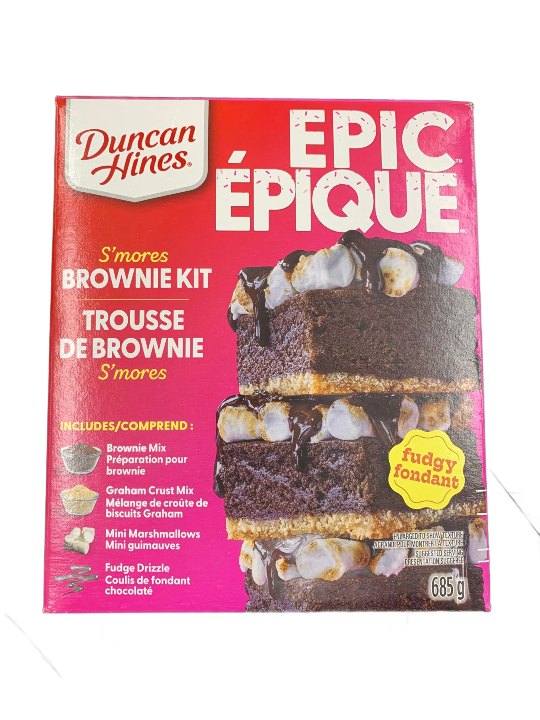 Duncan Hines Epic S'mores Brownie Kit, 685 g