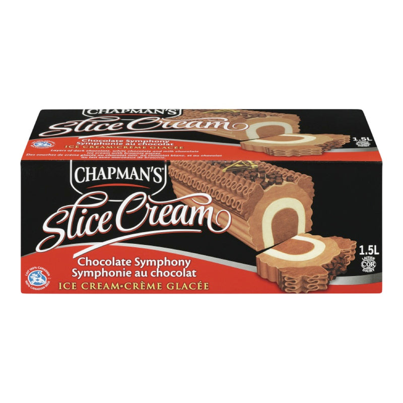 Chapman's Slice Cream Chocolate Symphony Ice Cream, 1.5 litre