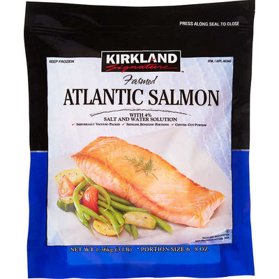 KIRKLAND FROZEN FARMED ATLANTIC SALMON