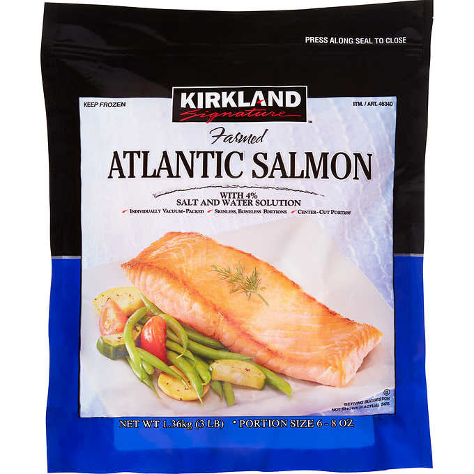 KIRKLAND FROZEN FARMED ATLANTIC SALMON