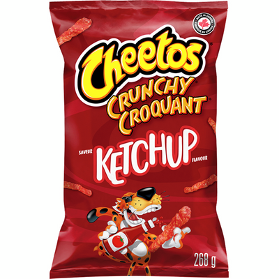 Cheetos Ketchup Flavored Crunchy Snacks, 268 g