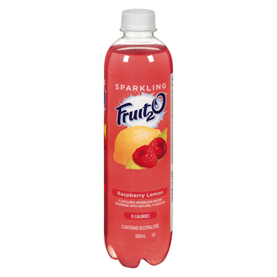 Fruit 2.O Raspberry Lemonade Sparkling Water, 502mL