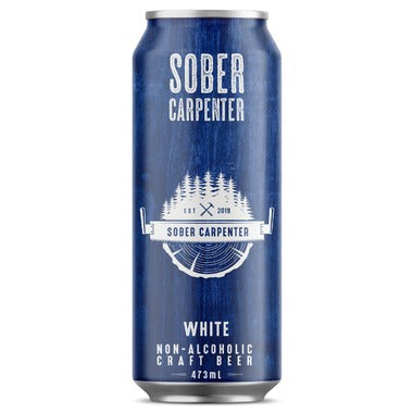 Sober Carpenter White Non Alcoholic Craft Beer, 473 mL