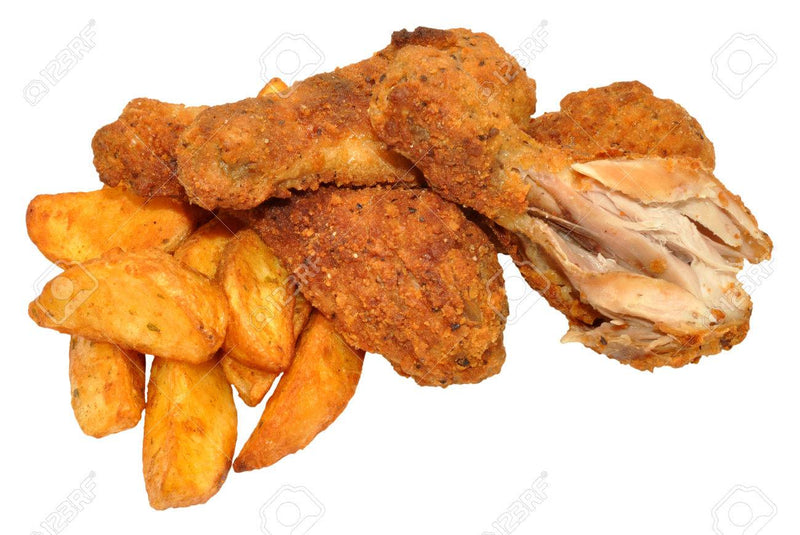 2 Piece Chicken Dinner With Wedges