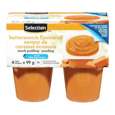 Selection Butterscotch Pudding, 4 x 99 g