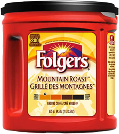 Folgers Mountain Roast Ground Coffee, 975 g