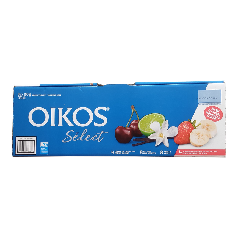Oikos Select Yogurt Variety, 24 ct