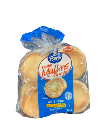 Ben's English Muffins White, 8 pk