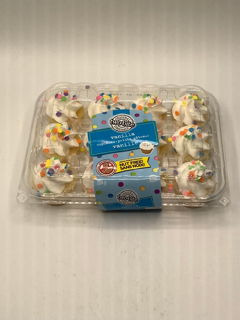 Two-Bite Nut Free Vanilla Cupcakes, 284 g, 12 ct