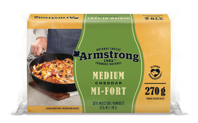 Armstrong Cheddar Cheese Medium, 270g