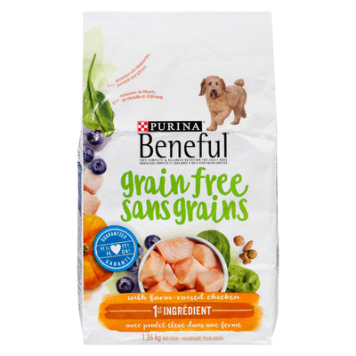 Purina Beneful Grain Free Dog Food, 1.36 kg