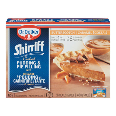 Shirriff Butterscotch Cooked Pudding & Pie Filling, 175 g