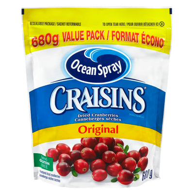 Ocean Spray Craisins Dried Cranberries, 680 g