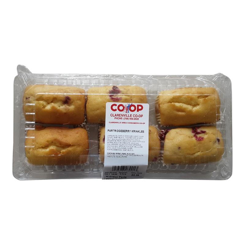 Partridgeberry Krinkles, 6 pk