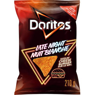 DORITOS L N SIZZLIN CHEESE BUR