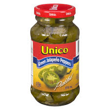 Unico Green Jalapeno Peppers, 375 mL