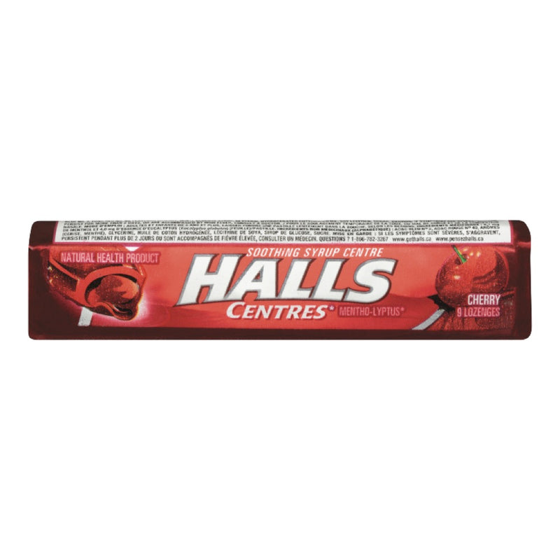 Halls Centres Cherry Lozenges, 9 ct