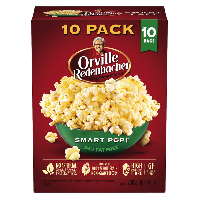 Orville Redenbacher Popcorn Low Fat, 700g  (10 x 70g)