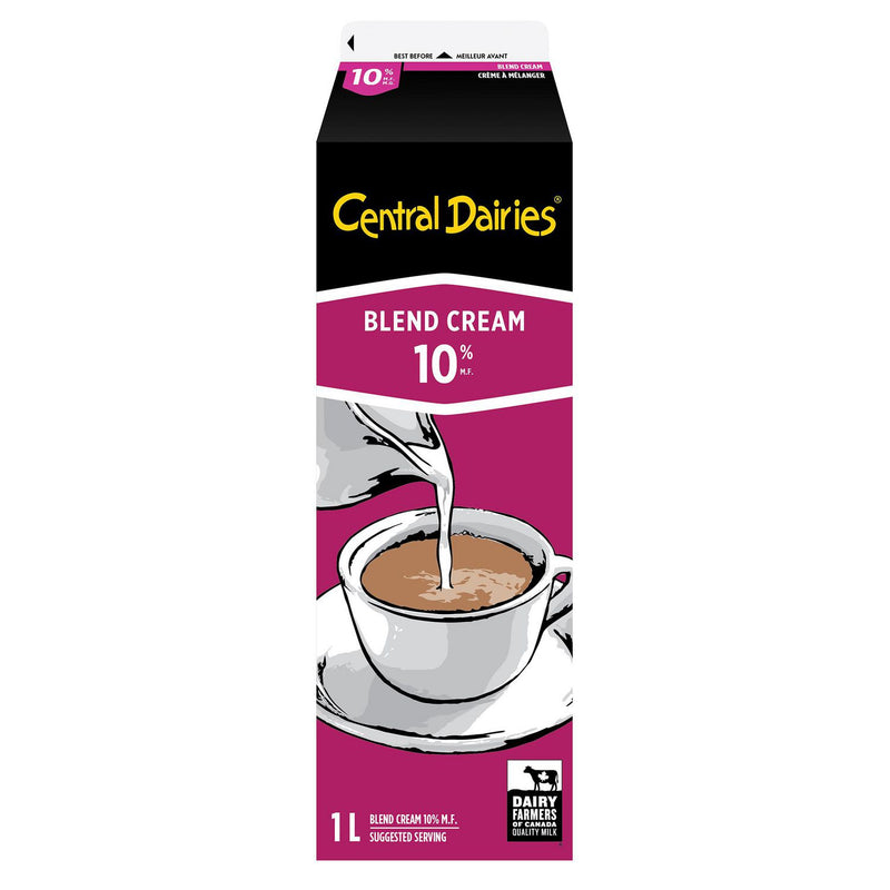 Central Dairies 10% Blend Cream, 1L