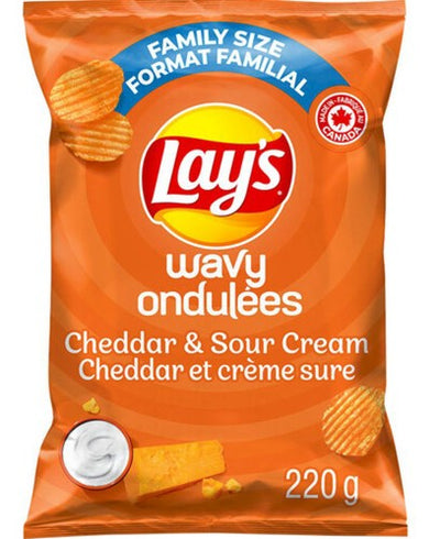 LAYS WAVY CHEDDAR & CREAM