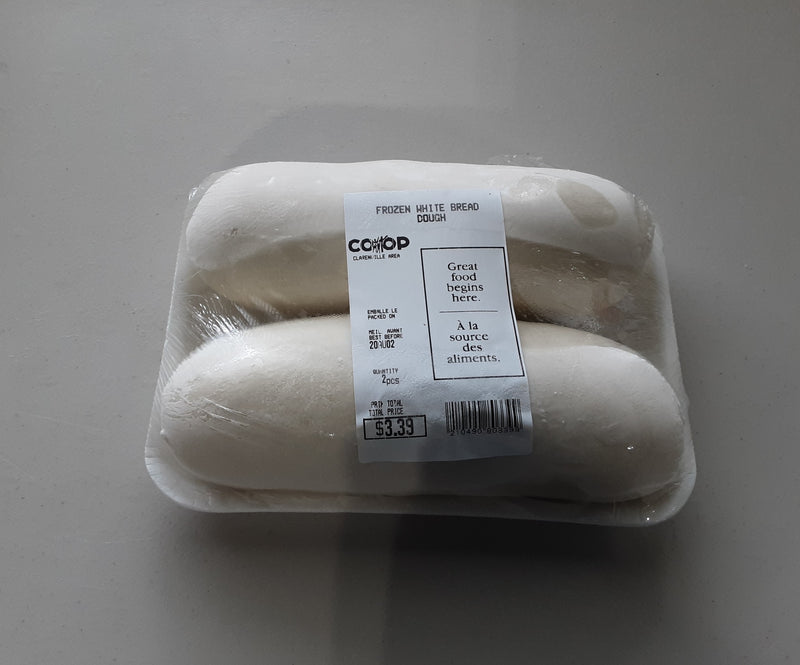 Frozen White Bread Dough, 2 pk