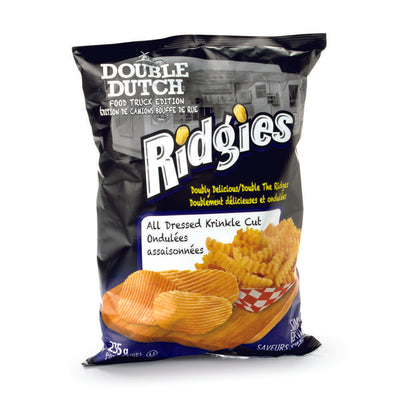 Double Dutch Ridgies All Dressed Krinkle Cut, 235 g