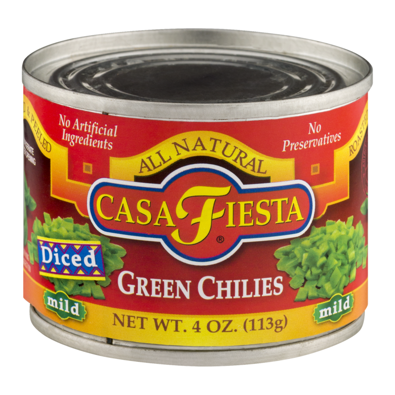Casa Fiesta Green Mild Diced Chiles, 113 g