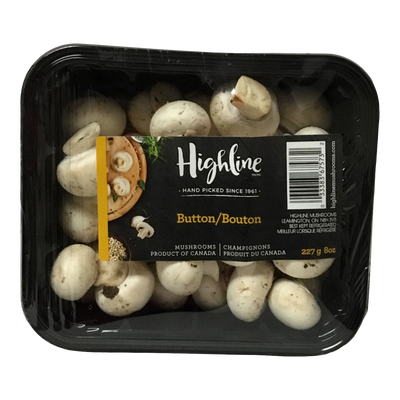 Highline Button Mushrooms, 227 g