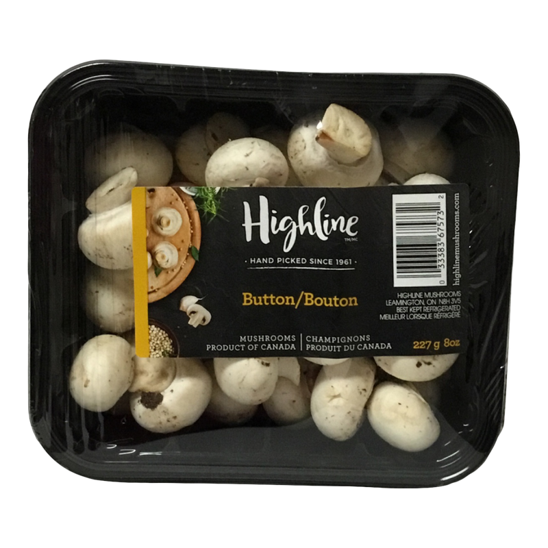 Highline Button Mushrooms, 227 g